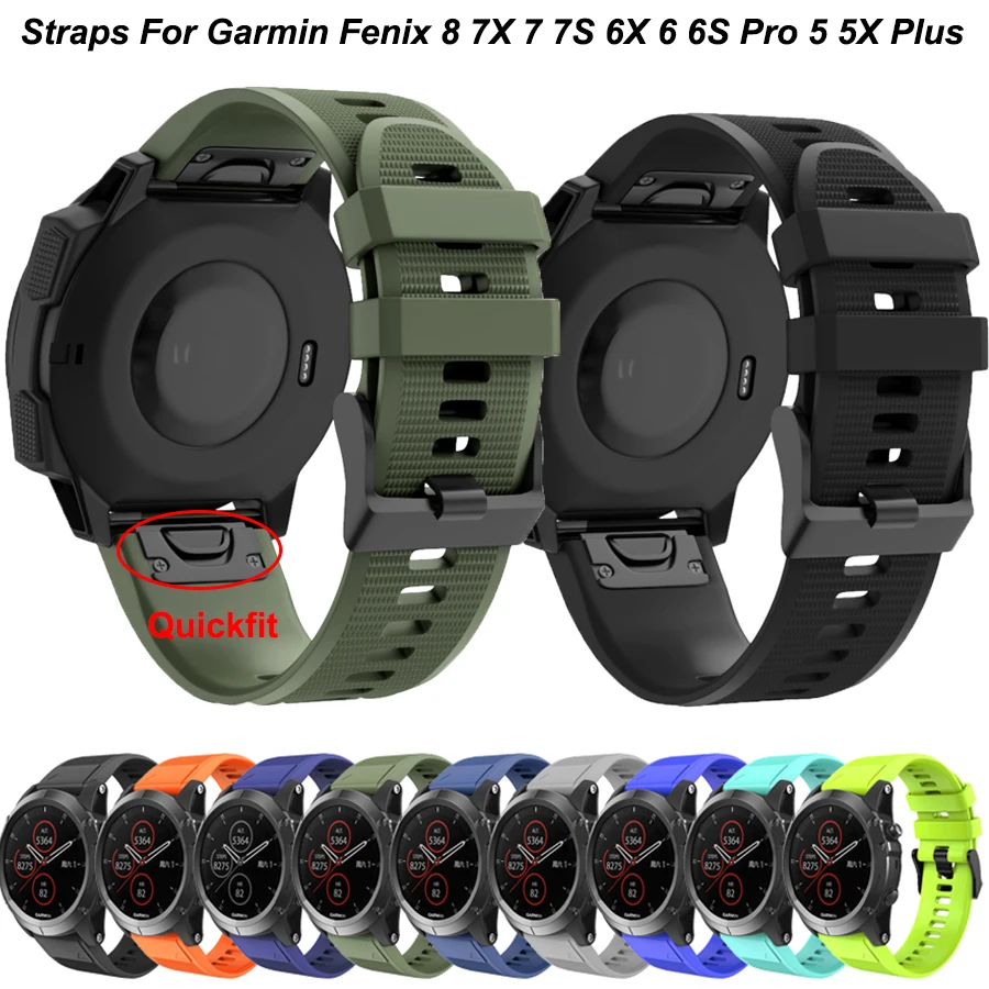 QuickFit 22mm 26mm Fenix8 Watch Band For Garmin Fenix 8 47mm 51mm 7 7X 6 6X 6S Pro 5 5S 5X Plus 965 945 Silicone Strap Bracelets
QuickFit 22mm 26mm Fenix8 Watch Band For Garmin Fenix 8 47mm 51mm 7 7X 6 6X 6S Pro 5 5S 5X Plus 965 945 Silicone Strap Bracelets