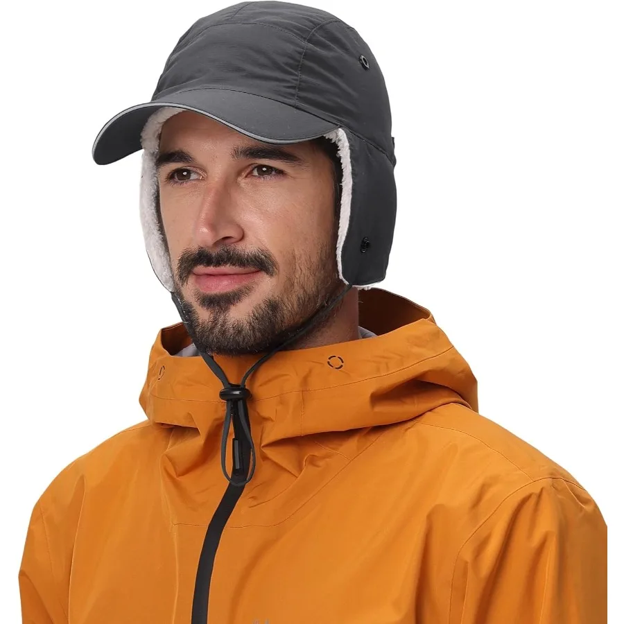 Connectyle Winter Earflap Hat for Men Women Sherpa-Lined Baseball Cap Water-Resistant Reflective Adjustable Sports Hat
Connectyle Winter Earflap Hat for Men Women Sherpa-Lined Baseball Cap Water-Resistant Reflective Adjustable Sports Hat