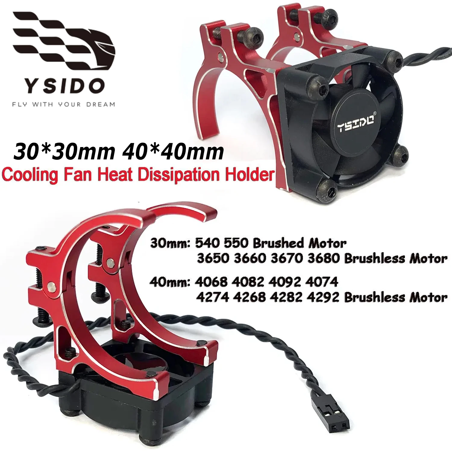 YSIDO 30mm 40mm Cooling Fan Heat Dissipation Double Holder for 1/8 1/10 1/12 Traxxas Axial Wltoys RC Buggy Monster Car DIY Parts
YSIDO 30mm 40mm Cooling Fan Heat Dissipation Double Holder for 1/8 1/10 1/12 Traxxas Axial Wltoys RC Buggy Monster Car DIY Parts