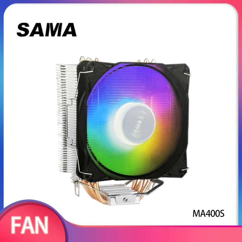 SAMA 4 Heat Pipes Efficient Cooling CPU Cooler 3 Pin PWM ARGB PC Intel LGA 115X 1366 1200 1700 AMD AM3 AM4 AM5 FM2 FM1 /MA-400S
SAMA 4 Heat Pipes Efficient Cooling CPU Cooler 3 Pin PWM ARGB PC Intel LGA 115X 1366 1200 1700 AMD AM3 AM4 AM5 FM2 FM1 /MA-400S