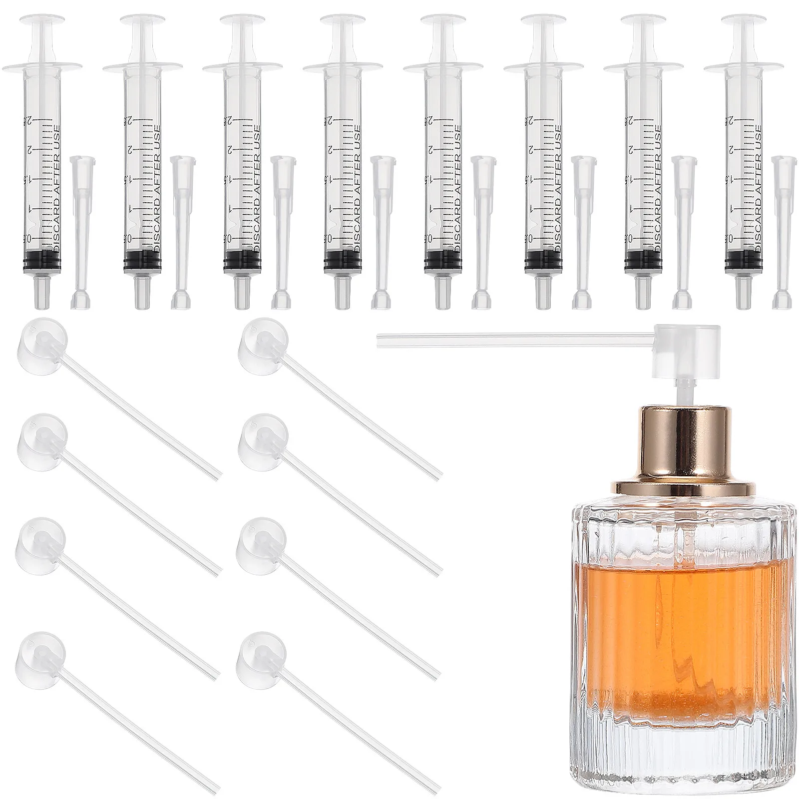 1Set Perfume Dispenser Tool Accurate Extraction Press Pump Head Tool Perfect for Trip Use Leakproof Liquid Measuring Syringe
1Set Perfume Dispenser Tool Accurate Extraction Press Pump Head Tool Perfect for Trip Use Leakproof Liquid Measuring Syringe