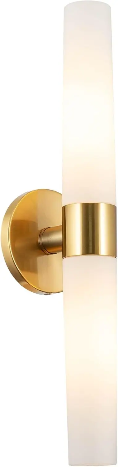 Современный настенный светильник с 2 плафонами из матового стекла, в цвете холодной латуни, для ванной комнаты
Современный настенный светильник с 2 плафонами из матового стекла, в цвете холодной латуни, для ванной комнаты