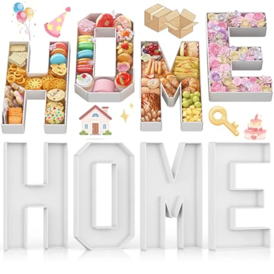 Cardboard Letters for Housewarming Party Decorations 13.7 Inch Charcuterie Letters Fillable Paper Mache Letter Trays for House
Cardboard Letters for Housewarming Party Decorations 13.7 Inch Charcuterie Letters Fillable Paper Mache Letter Trays for House