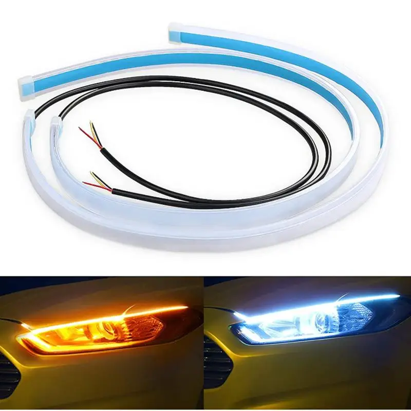 2Pcs 30cm Car DRL Flexible Waterproof Headlight LED Strip Universal Auto Headlights Turn Signal Yellow Brake Flow Lights
2Pcs 30cm Car DRL Flexible Waterproof Headlight LED Strip Universal Auto Headlights Turn Signal Yellow Brake Flow Lights