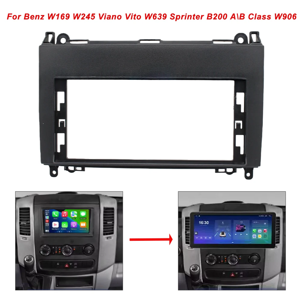 12.3 Inch Car Frame Fascia Adapter Android Radio Dash Panel Kit for Benz W169 W245 Viano Vito W639 Sprinter B200 A\B Class W906
12.3 Inch Car Frame Fascia Adapter Android Radio Dash Panel Kit for Benz W169 W245 Viano Vito W639 Sprinter B200 A\B Class W906