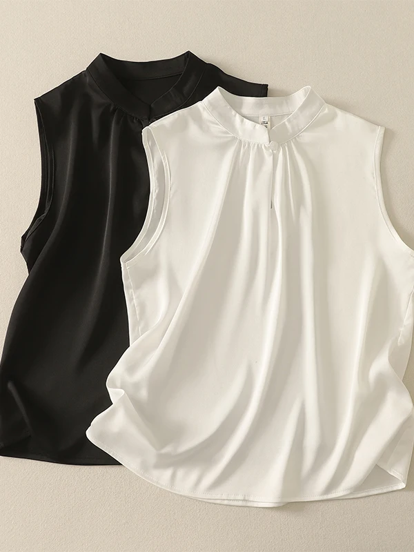 Шелковая женская майка, летняя, большого размера, воротник-стойка, внутренняя одежда, повседневная одежда, свободная посадка, стандартная длина, цвет
Шелковая женская майка, летняя, большого размера, воротник-стойка, внутренняя одежда, повседневная одежда, свободная посадка, стандартная длина, цвет