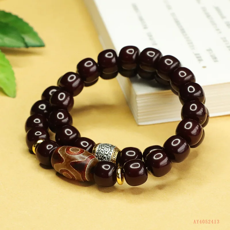 Bodhi root old bead bracelet weathered old material double ring bracelet Wenwan jewelry
Bodhi root old bead bracelet weathered old material double ring bracelet Wenwan jewelry