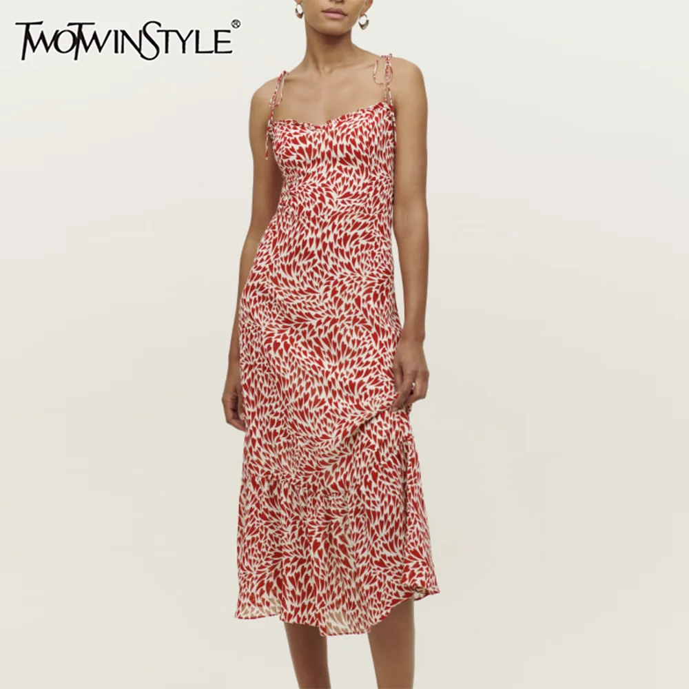 TWOTWINSTYLE Hit Color Slimming Dresses for Women Square Neck Sleeveless High Waist Temperament Slimming Dress Female
TWOTWINSTYLE Hit Color Slimming Dresses for Women Square Neck Sleeveless High Waist Temperament Slimming Dress Female