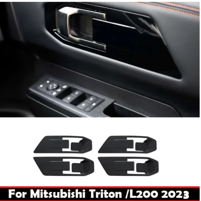 Mitsubishi Triton /L200 2023-2024 ABS carbonfibe Inner Door Handle Cover Door Bowl Frame Trim Sticker car interior accessories
Mitsubishi Triton /L200 2023-2024 ABS carbonfibe Inner Door Handle Cover Door Bowl Frame Trim Sticker car interior accessories