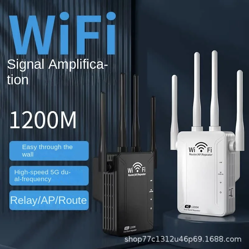 1200M беспроводной wifi ретранслятор сигнала 2.45.8g двухдиапазонный усилитель маршрутизатор
1200M беспроводной wifi ретранслятор сигнала 2.45.8g двухдиапазонный усилитель маршрутизатор
