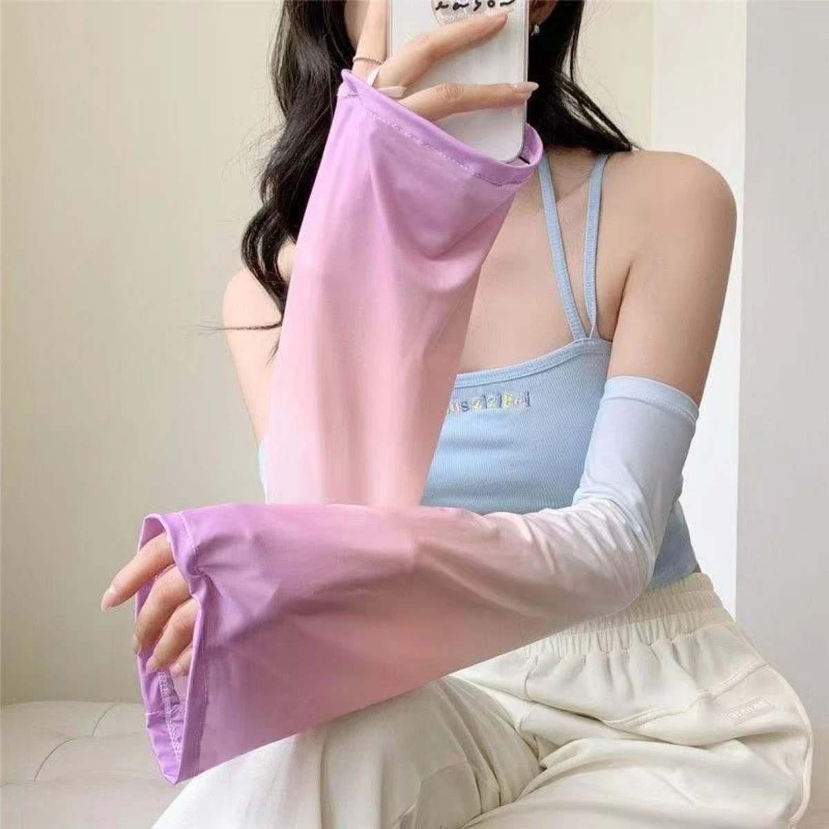 Summer Loose Cycling Arm Sleeves Ice Fabric UV Protection Sunscreen Running Sleeve Outdoor Sport Arm Guard Warmers for Women
Summer Loose Cycling Arm Sleeves Ice Fabric UV Protection Sunscreen Running Sleeve Outdoor Sport Arm Guard Warmers for Women
