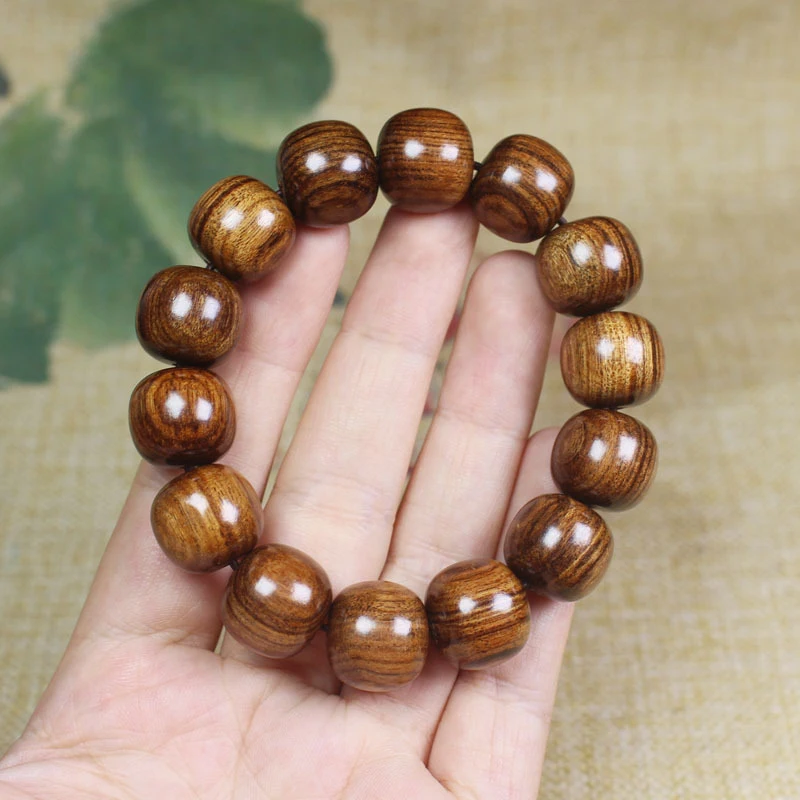 Black rosewood vintage-style 15mm Buddhist bracelet, unisex prayer bead jewelry gift
Black rosewood vintage-style 15mm Buddhist bracelet, unisex prayer bead jewelry gift