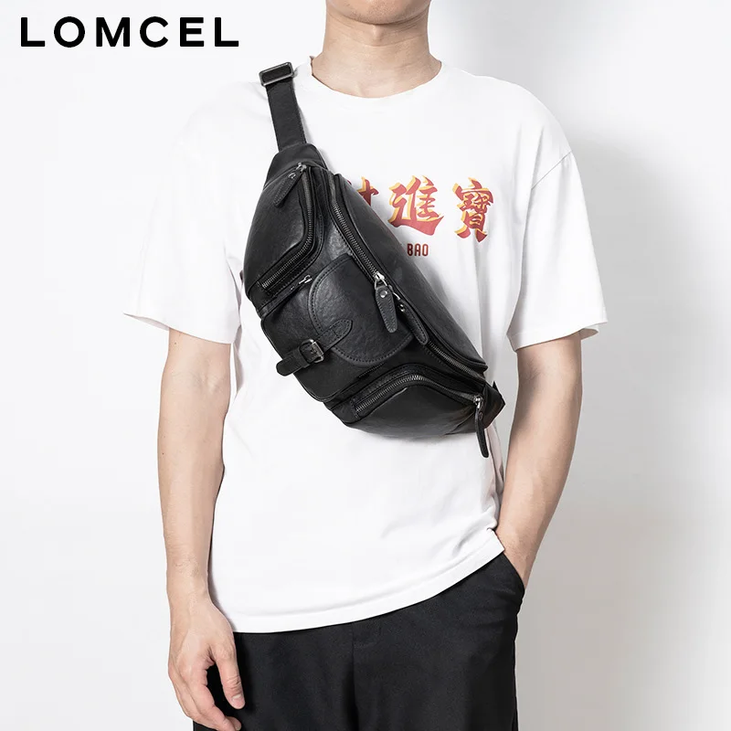 LOMCEL genuine leather crossbody bag, vegetable-tanned top layer cowhide, multi-functional waist bag, outdoor commuting, cowh
LOMCEL genuine leather crossbody bag, vegetable-tanned top layer cowhide, multi-functional waist bag, outdoor commuting, cowh