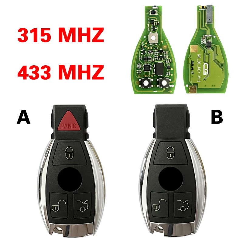 CN002074 Smart Remote CG CGDI MB BE KEY Pro With 3 Buttons 315MHz 433MHz FOB for Mercedes-Benz W221 W216 W164 W251 2009+
CN002074 Smart Remote CG CGDI MB BE KEY Pro With 3 Buttons 315MHz 433MHz FOB for Mercedes-Benz W221 W216 W164 W251 2009+