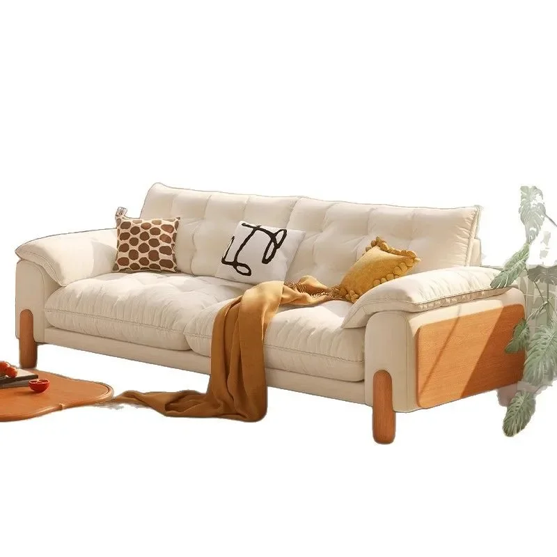 Cherry wood sofa Japanese straight row log wind sofa simple modern small apartment living room technology cloth removable
Cherry wood sofa Japanese straight row log wind sofa simple modern small apartment living room technology cloth removable