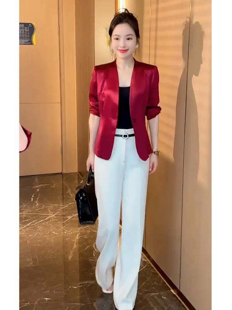 Elegant Pure Color Outerwear Fashionable Spring 2026 Women's High-End Stylish Slimming Jacket Sakura Lemon Brand Standard Fit
Elegant Pure Color Outerwear Fashionable Spring 2026 Women's High-End Stylish Slimming Jacket Sakura Lemon Brand Standard Fit