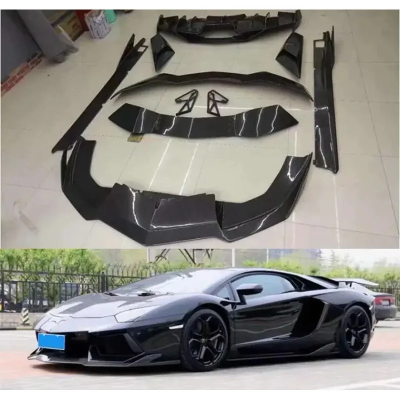 Настоящее углеродное волокно для Lamborghini Aventador LP700 LP720, передний бампер, задний диффузор, боковая юбка, ветровой нож, спойлер, комплект кузова
Настоящее углеродное волокно для Lamborghini Aventador LP700 LP720, передний бампер, задний диффузор, боковая юбка, ветровой нож, спойлер, комплект кузова