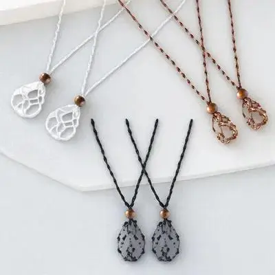 6 шт. нежные тканые ожерелья, шнур, держатели для камней, хрустальные клетки, пустые держатели для подвесок для украшения ювелирных изделий своими руками
6 шт. нежные тканые ожерелья, шнур, держатели для камней, хрустальные клетки, пустые держатели для подвесок для украшения ювелирных изделий своими руками