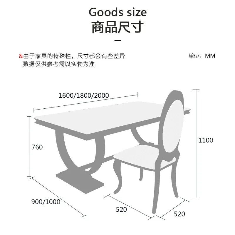 Light luxury post-modern stainless steel dining table and chair combination Italian minimalist hotel Internet celebrity househol
Light luxury post-modern stainless steel dining table and chair combination Italian minimalist hotel Internet celebrity househol