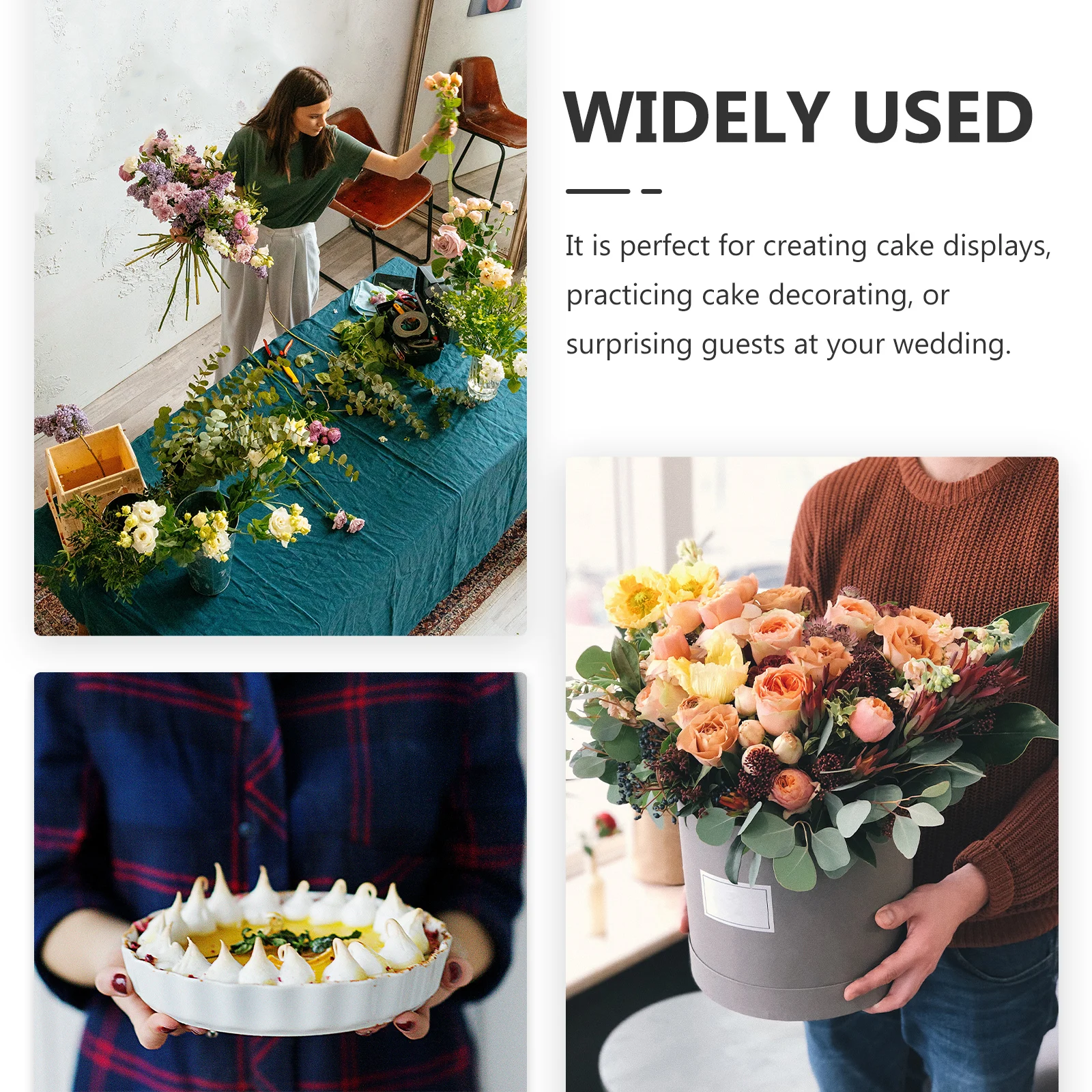 3Pcs Foam Discs Round Floral Arrangement Craft Supplies for DIY Flower Basket Permanent Botanical Decoration Wedding Party Cake
3Pcs Foam Discs Round Floral Arrangement Craft Supplies for DIY Flower Basket Permanent Botanical Decoration Wedding Party Cake