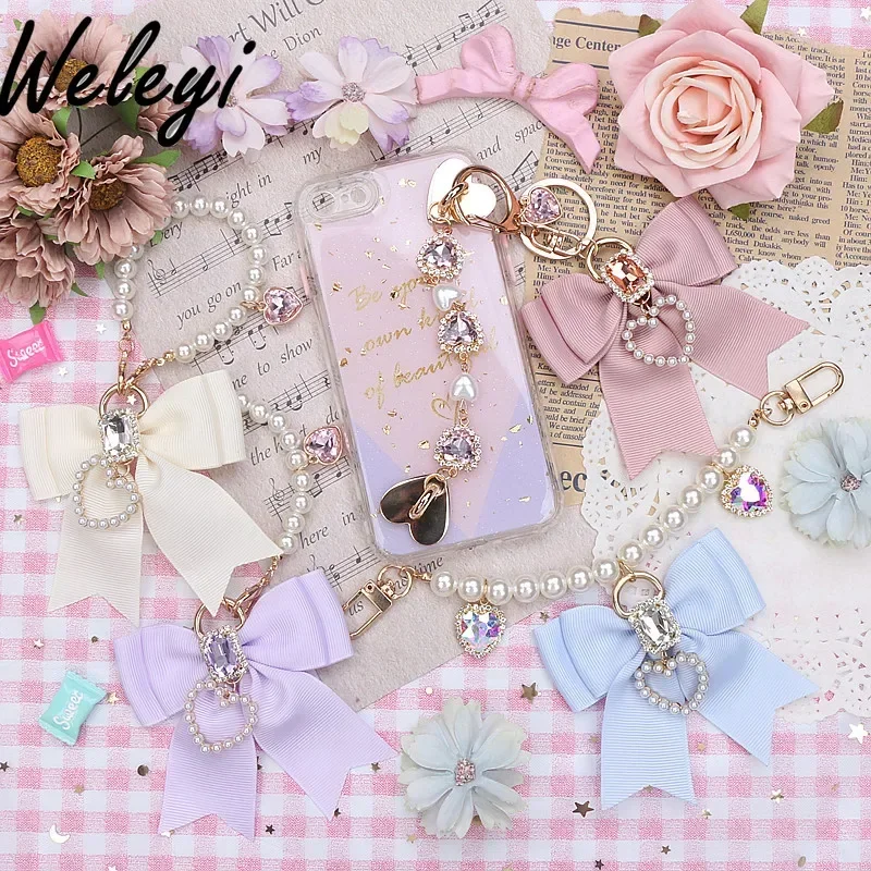 Handmade Japanese Style Cute Love Bow Bag Accessories for Women 2024 New Soft Girl Sweet Bow Rhinestone Pearl Beaded Bag Pendant
Handmade Japanese Style Cute Love Bow Bag Accessories for Women 2024 New Soft Girl Sweet Bow Rhinestone Pearl Beaded Bag Pendant