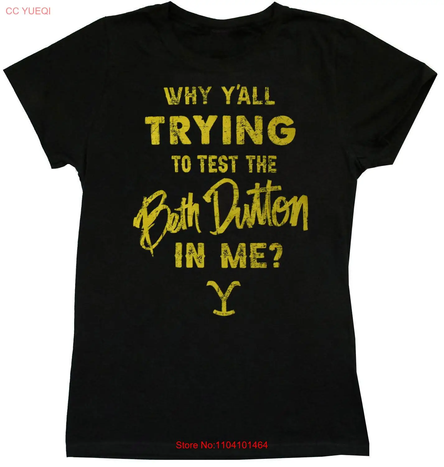 Yellowstone Why Y'all Trying To Test The Beth Dutton In Me Women's Tee, Black
Yellowstone Why Y'all Trying To Test The Beth Dutton In Me Women's Tee, Black