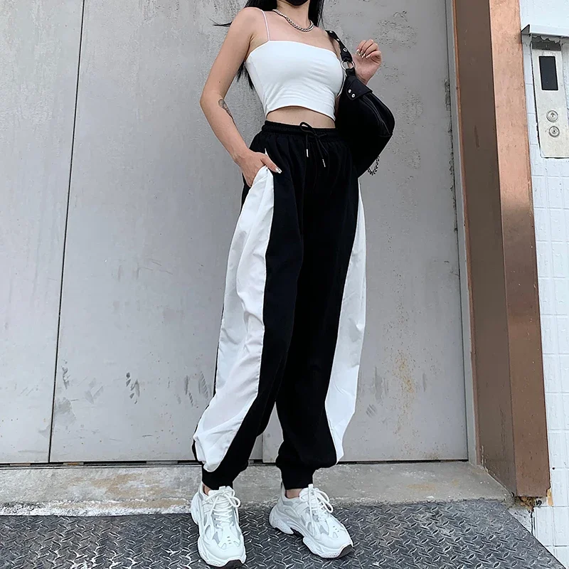 Women Drawstring High Waist Contrast Color Jogger Pants Sweatpants Spring Autumn Loose Casual New Fashion Cool Girl Trousers Y2k
Women Drawstring High Waist Contrast Color Jogger Pants Sweatpants Spring Autumn Loose Casual New Fashion Cool Girl Trousers Y2k