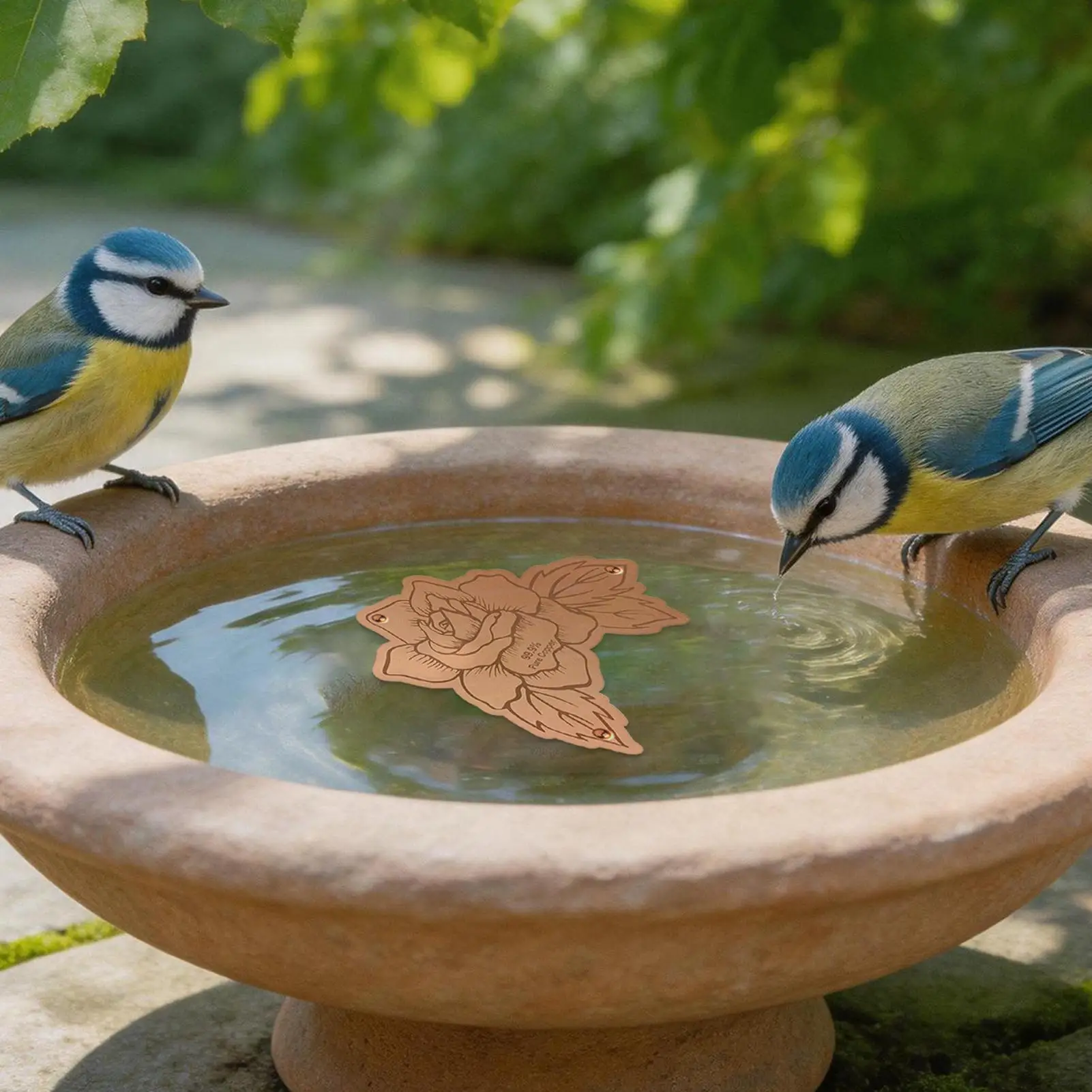 Copper Disk For Bird Bath All-Season Birdbath Cleaner With Triple-Point Support Copper Bird Bath Purification Disk For Outdoors
Copper Disk For Bird Bath All-Season Birdbath Cleaner With Triple-Point Support Copper Bird Bath Purification Disk For Outdoors