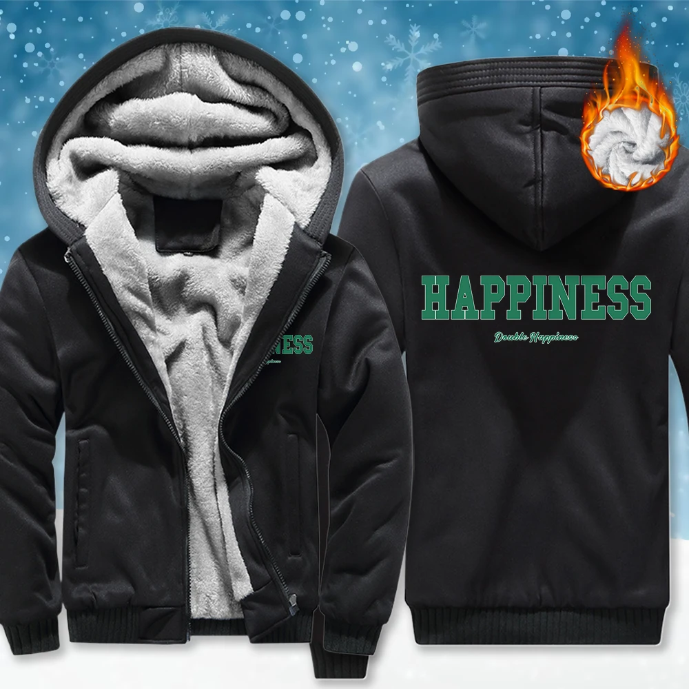 Сегодня Feeling Happiness, утепленное пальто на молнии с принтом, мужские модные мягкие толстовки, зимняя уличная одежда, повседневная флисовая одежда унисекс с длинным рукавом
Сегодня Feeling Happiness, утепленное пальто на молнии с принтом, мужские модные мягкие толстовки, зимняя уличная одежда, повседневная флисовая одежда унисекс с длинным рукавом