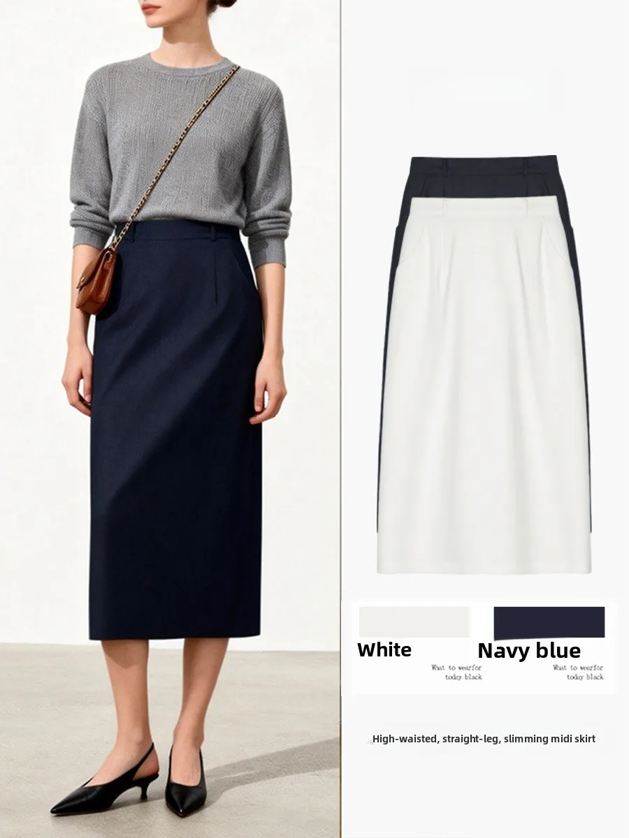 High Waist A-Line Long Skirt Suit Korean Sle Commute Slimming f Skirt Women's Faion Spring Autumn New Arrival
High Waist A-Line Long Skirt Suit Korean Sle Commute Slimming f Skirt Women's Faion Spring Autumn New Arrival