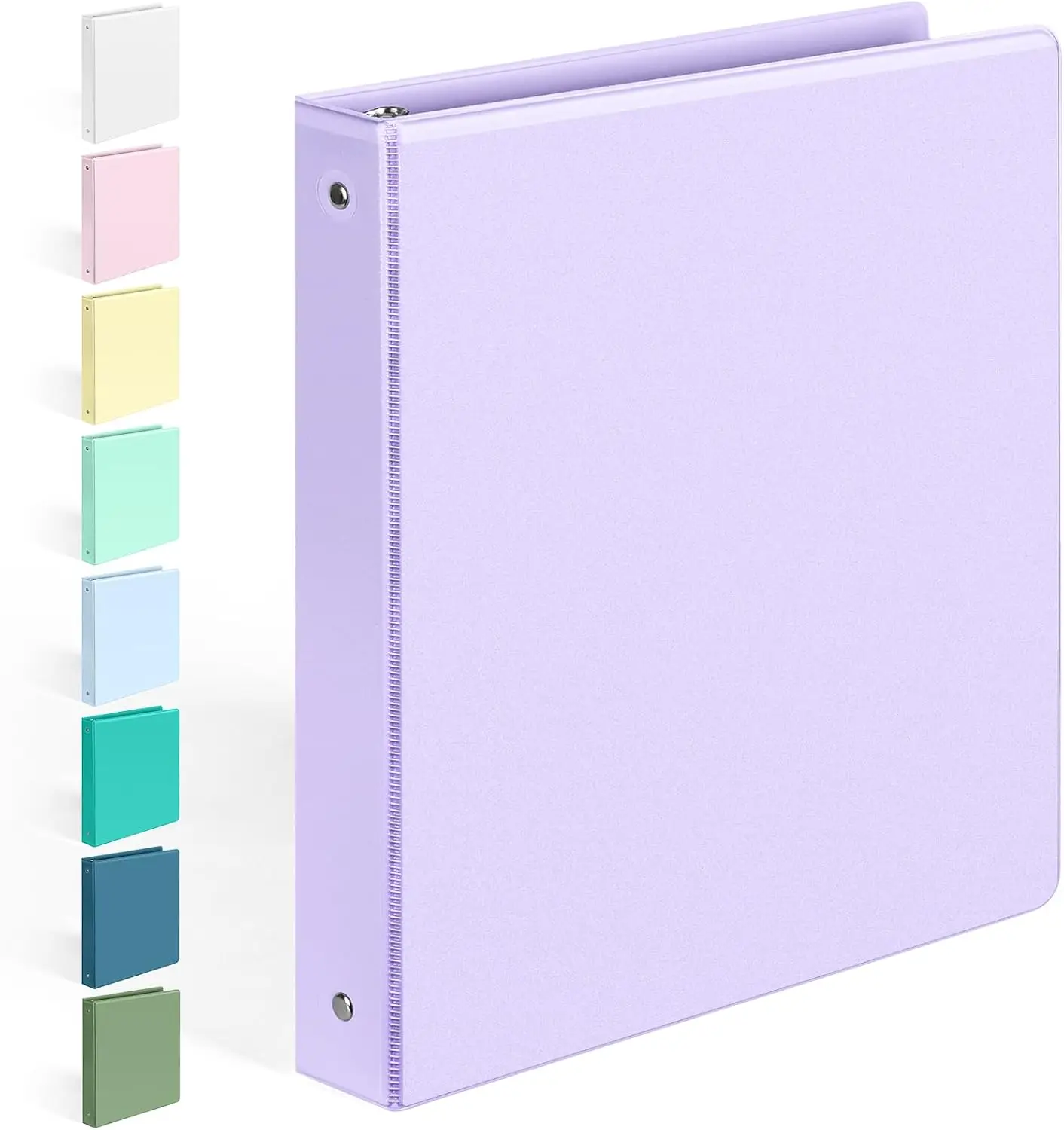 BinderX Extra Durable 3 Ring Binder, Round Rings 1 Inch Binder, Fits 175 Sheets of 8.5x11 Paper, Customizable View Cover with Inside Pockets, Cute 1" Binders, 1 Inch Binders 3 Ring, Lavender Purple
BinderX Extra Durable 3 Ring Binder, Round Rings 1 Inch Binder, Fits 175 Sheets of 8.5x11 Paper, Customizable View Cover with Inside Pockets, Cute 1" Binders, 1 Inch Binders 3 Ring, Lavender Purple