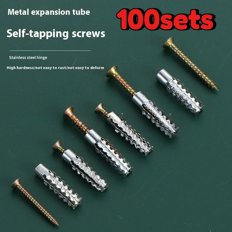 Metal Serrated Expansion Tube Self Tapping Screws Pipe Drilling Plug for Concrete Wall Anchors Fasteners Bolt Kits
Metal Serrated Expansion Tube Self Tapping Screws Pipe Drilling Plug for Concrete Wall Anchors Fasteners Bolt Kits