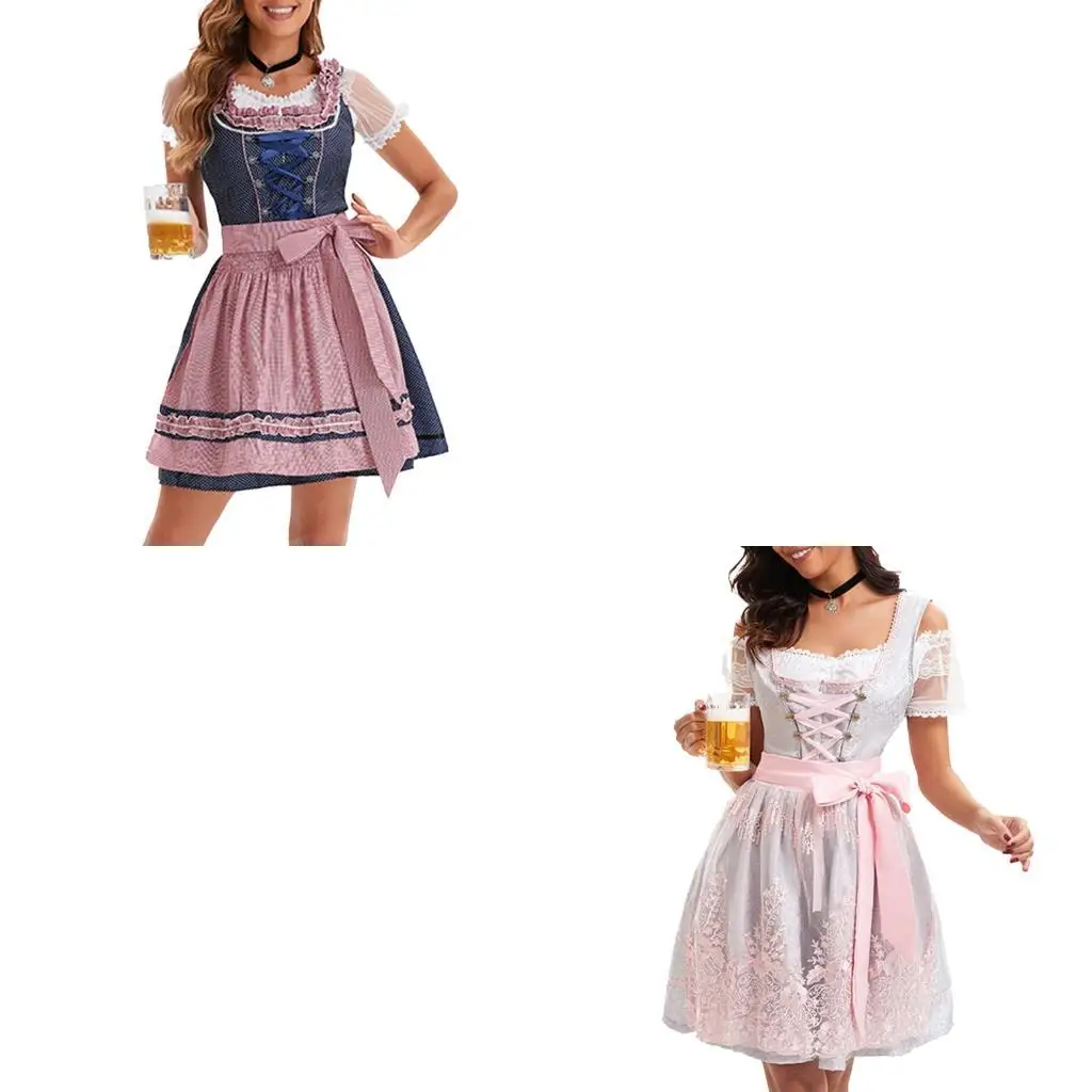 Oktoberfest Costume German Bavarian Beer Festival Outfits Dirndl Dresses Blouse
Oktoberfest Costume German Bavarian Beer Festival Outfits Dirndl Dresses Blouse