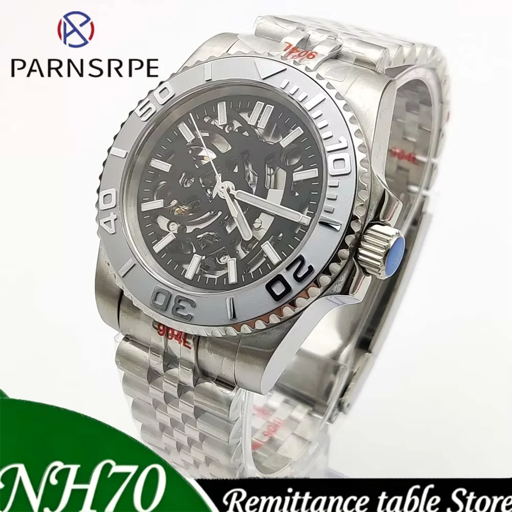 2026 Parnsrpe NH70 Men Luxury Automatic Mechanical Watch 40mm Dive Style Skeleton Dial Sapphire Glass 316L Stainless Steel Daily
2026 Parnsrpe NH70 Men Luxury Automatic Mechanical Watch 40mm Dive Style Skeleton Dial Sapphire Glass 316L Stainless Steel Daily