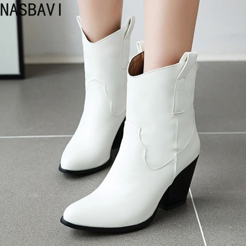 Белые женские ботильоны, осенне-зимние короткие ботинки, черные, коричневые, на блочном высоком каблуке, обувь для вечеринок, большой размер 44 
Белые женские ботильоны, осенне-зимние короткие ботинки, черные, коричневые, на блочном высоком каблуке, обувь для вечеринок, большой размер 44