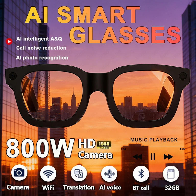 2026 New AI Intelligent Q&A Interactive Smart Glasses Ai Voice Wake-up AI Photo Recognition Smart Voice Assistant Smart Glasses
2026 New AI Intelligent Q&A Interactive Smart Glasses Ai Voice Wake-up AI Photo Recognition Smart Voice Assistant Smart Glasses