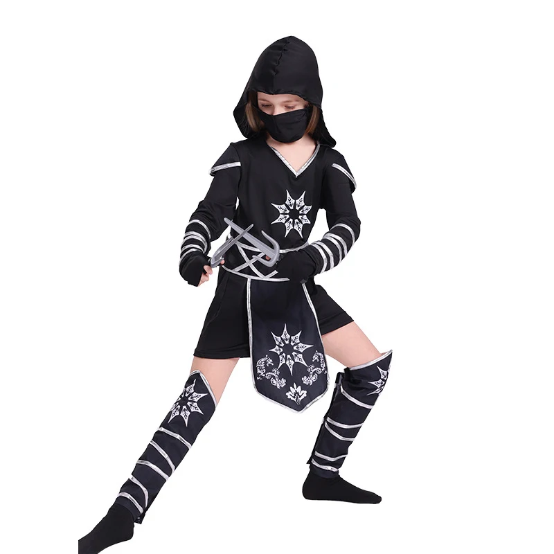Black Ninja Cosplay Anime Samurai Role Play Warrior Halloween Costume for Kid Disguise Fancy Party Dress Girl Festival Suit
Black Ninja Cosplay Anime Samurai Role Play Warrior Halloween Costume for Kid Disguise Fancy Party Dress Girl Festival Suit