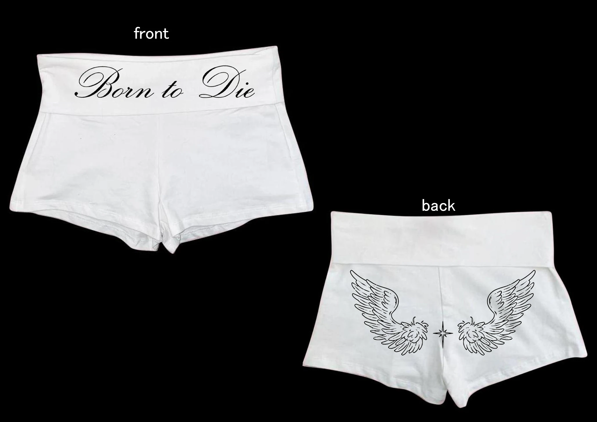 Women High Waist White Shorts Waist Text Angel Wings Back Y2K Streetwear Lounge Gym Casual Summer Daily Fashion Short Bottoms
Women High Waist White Shorts Waist Text Angel Wings Back Y2K Streetwear Lounge Gym Casual Summer Daily Fashion Short Bottoms