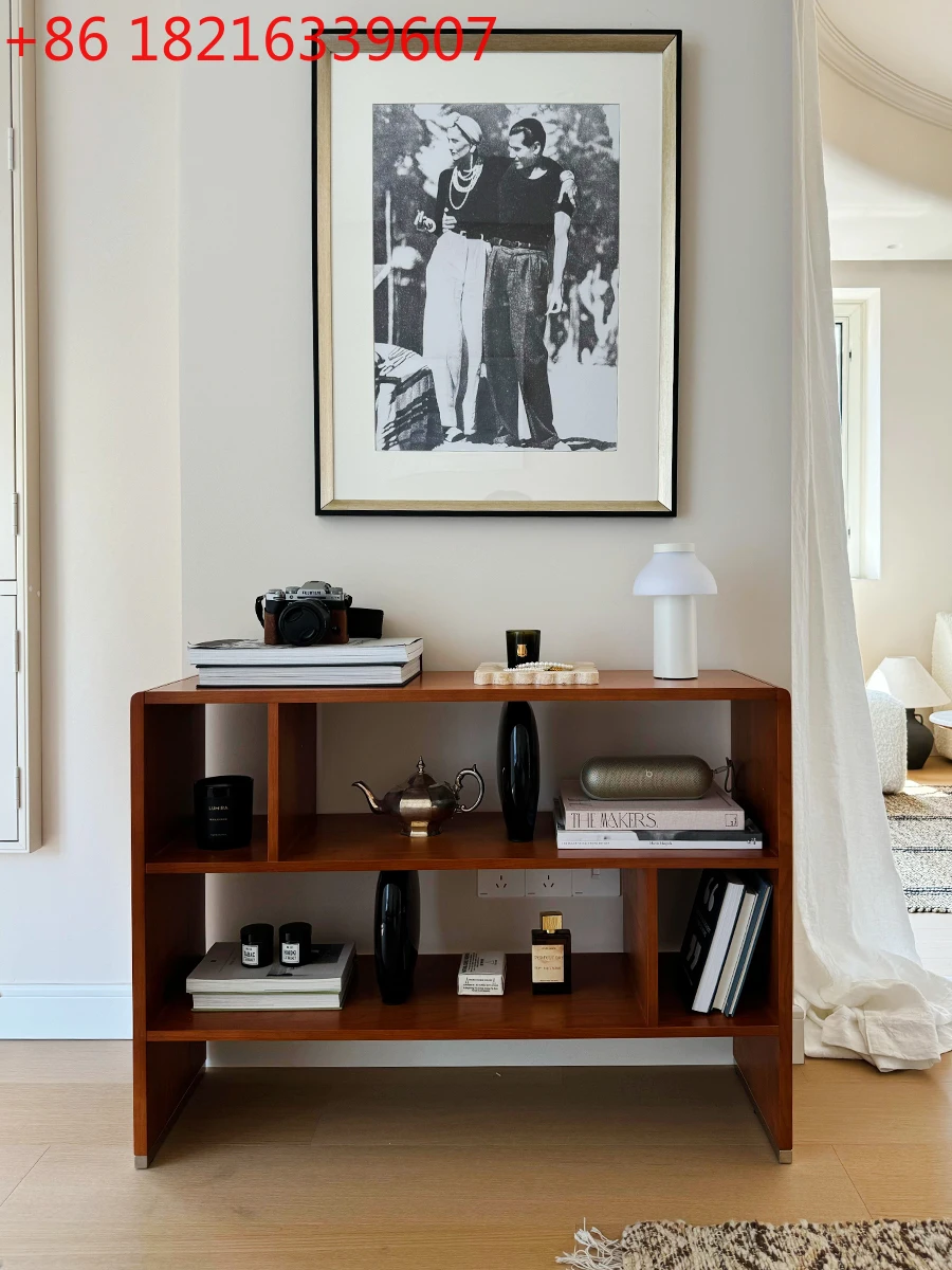 Open Cabinet Partition Cabinet Medieval Solid Wood Bookcase Storage Living Room Mobile Shelf 
Open Cabinet Partition Cabinet Medieval Solid Wood Bookcase Storage Living Room Mobile Shelf