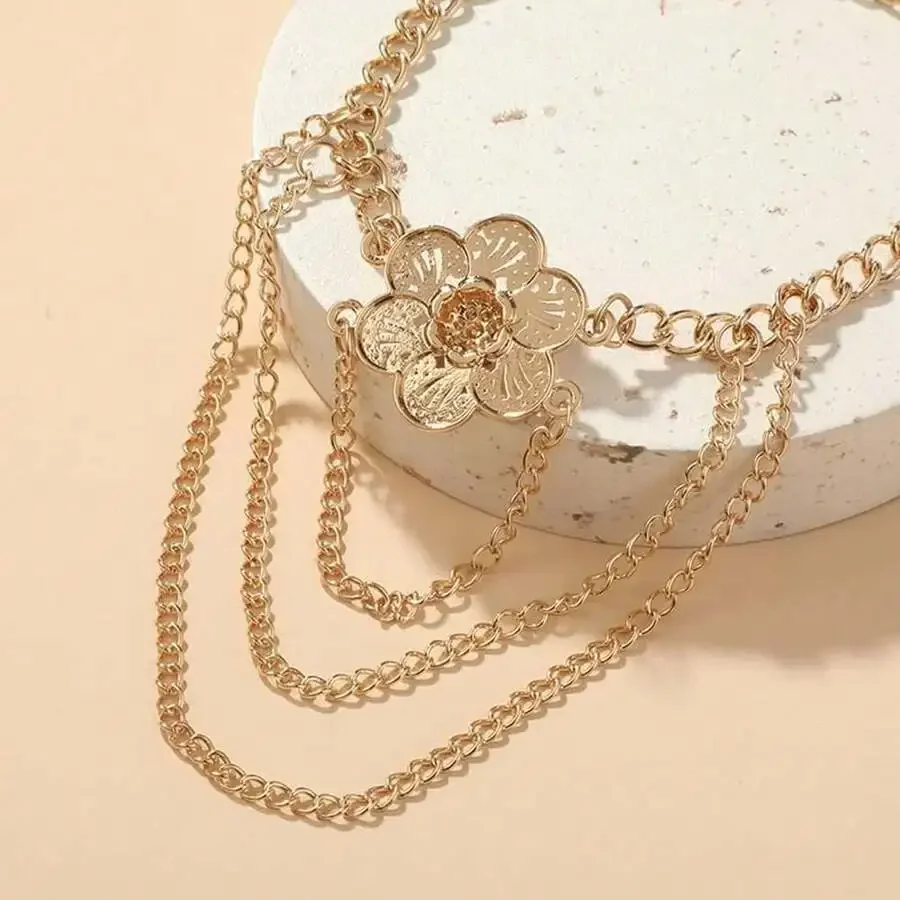 Floral Arm Cuff Chain Jewelry For Women Adjustable Upper Arm Band Boho Summer Beach Accessory
Floral Arm Cuff Chain Jewelry For Women Adjustable Upper Arm Band Boho Summer Beach Accessory