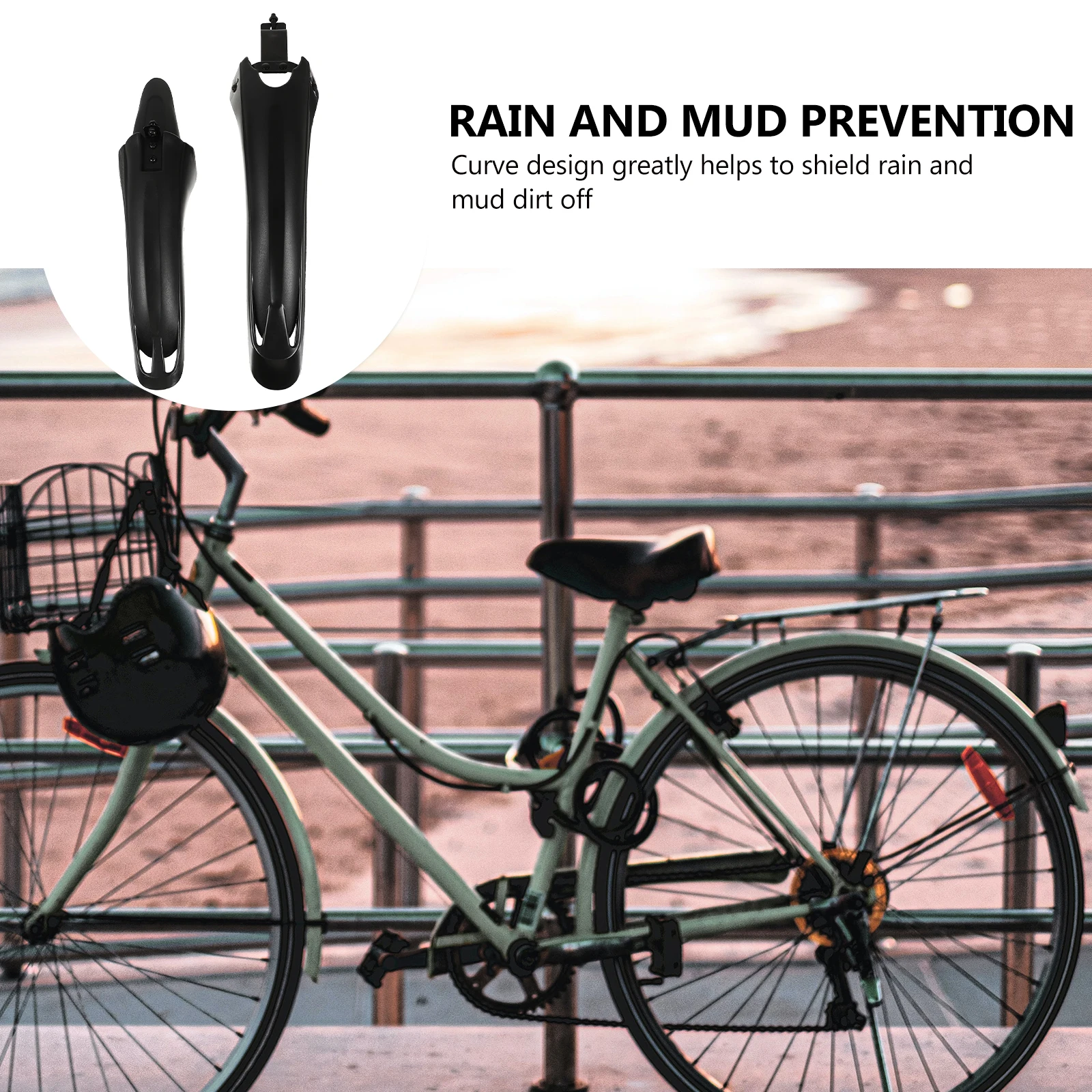 2pcs Bicycle Mudguard Front Dirt Guard For Mountain Bike Rain Shield Curve Design Fit Bikes With Front Fork Holes Easy Install
2pcs Bicycle Mudguard Front Dirt Guard For Mountain Bike Rain Shield Curve Design Fit Bikes With Front Fork Holes Easy Install