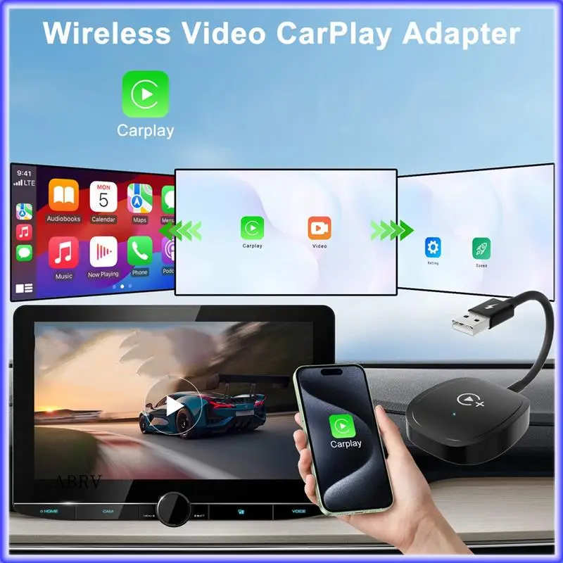 Highly Recommended-Wireless Carplay Adapter For Iphone Car Adapter For Navigation Media Player Convert Wired To Carplay Wireless
Highly Recommended-Wireless Carplay Adapter For Iphone Car Adapter For Navigation Media Player Convert Wired To Carplay Wireless