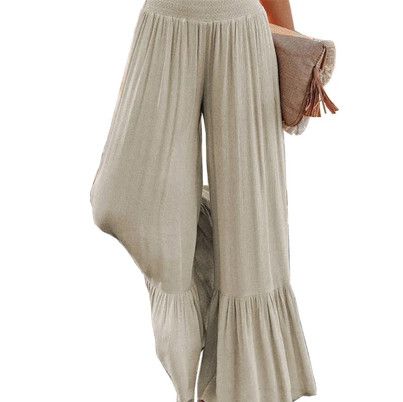Casual High Waist Wide Leg Trousers for Women Loose Fit Long Pants Comfortable Polyester Fiber Autumn Season Faion Trend
Casual High Waist Wide Leg Trousers for Women Loose Fit Long Pants Comfortable Polyester Fiber Autumn Season Faion Trend