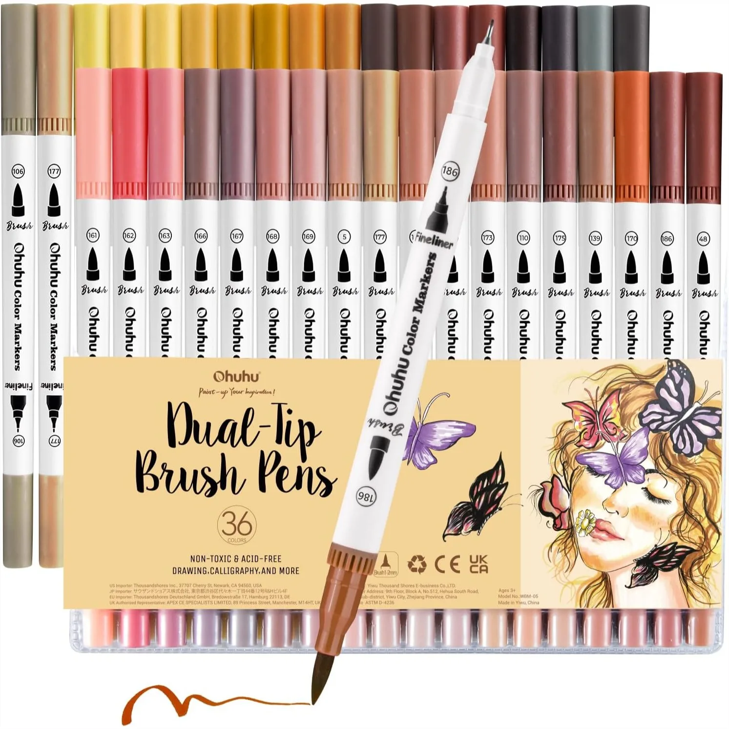 Skin Tone Markers 36 Colors Dual Tip Brush And Fineliner Markers For Adult Coloring Water Based Art Skintone Marker Pens Set For Portrait Drawing Lettering Writing Calligraphy Journaling
Skin Tone Markers 36 Colors Dual Tip Brush And Fineliner Markers For Adult Coloring Water Based Art Skintone Marker Pens Set For Portrait Drawing Lettering Writing Calligraphy Journaling