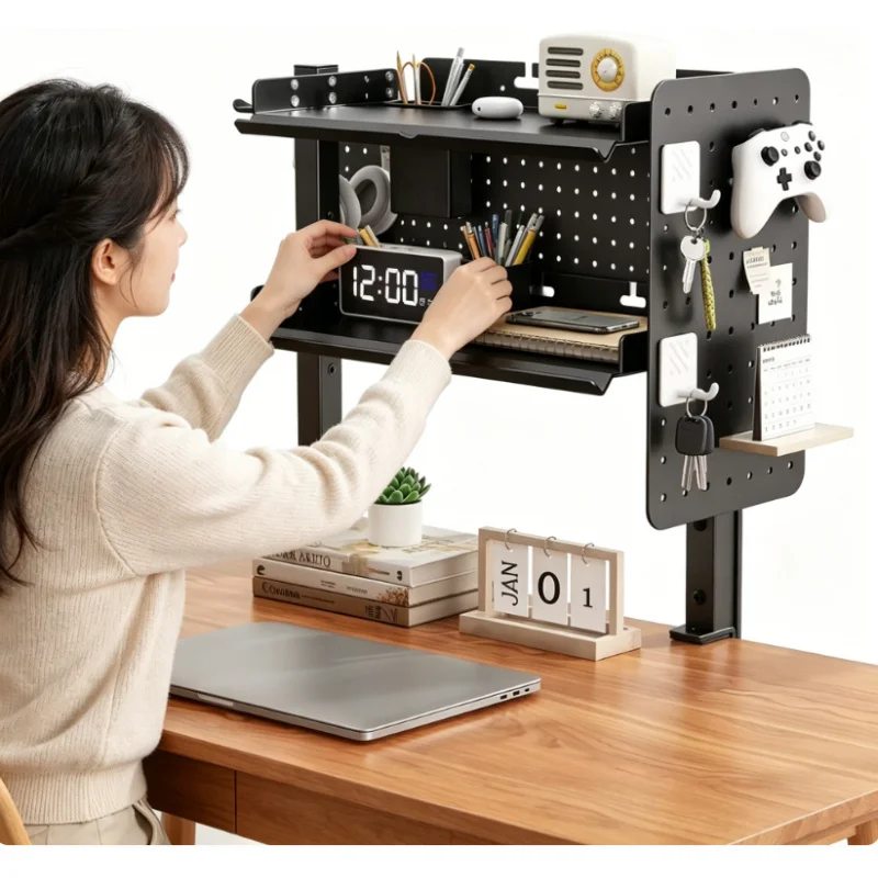 Metal Clamp Type Desktop Storage Shelf Adjustable Length Desk Organizer Rack With Stationery Holder Headphone Stand For Workspac
Metal Clamp Type Desktop Storage Shelf Adjustable Length Desk Organizer Rack With Stationery Holder Headphone Stand For Workspac