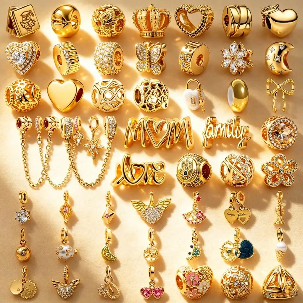 Original Charms Sparkling Gold Plated Pink Hot Air Balloon Pet Cat North Star Hearts Beads Fit Bracelets Accessories DIY Jewelry
Original Charms Sparkling Gold Plated Pink Hot Air Balloon Pet Cat North Star Hearts Beads Fit Bracelets Accessories DIY Jewelry