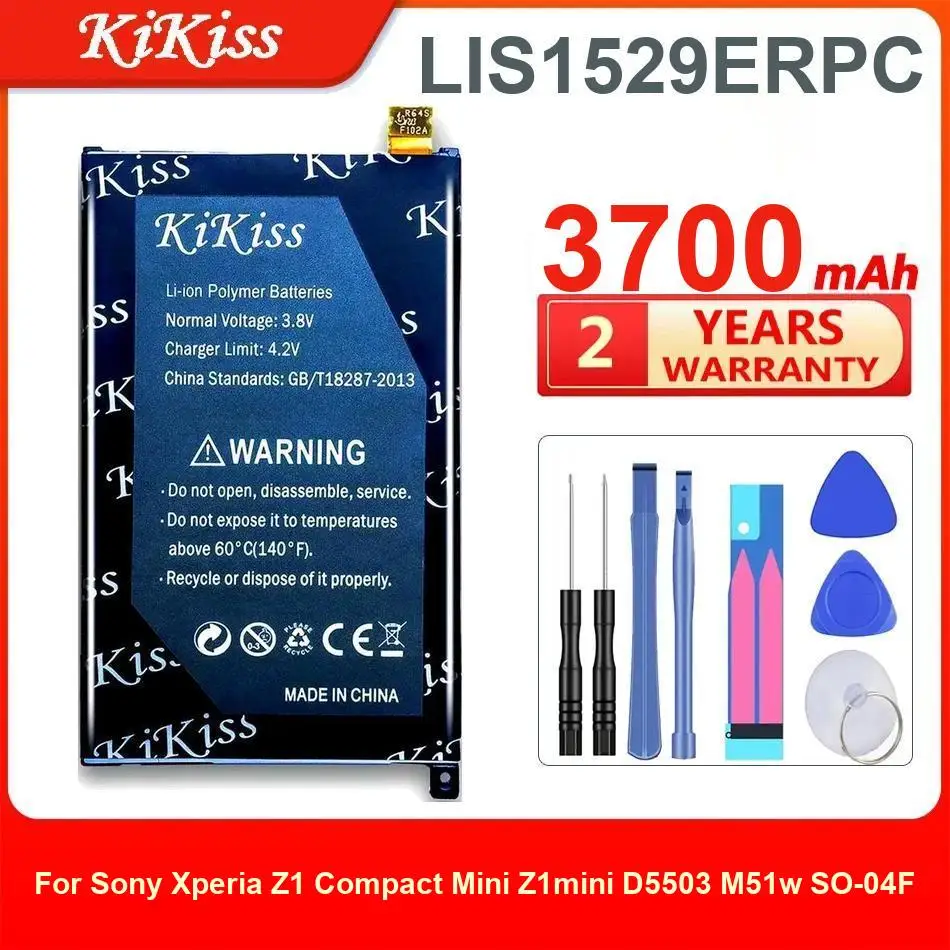 Премиум-аккумулятор для мобильного телефона высокой емкости LIS1529ERPC для Sony Xperia Z1 Compact Mini Z1mini D5503 M51w So-04F 3700 мАч
Премиум-аккумулятор для мобильного телефона высокой емкости LIS1529ERPC для Sony Xperia Z1 Compact Mini Z1mini D5503 M51w So-04F 3700 мАч