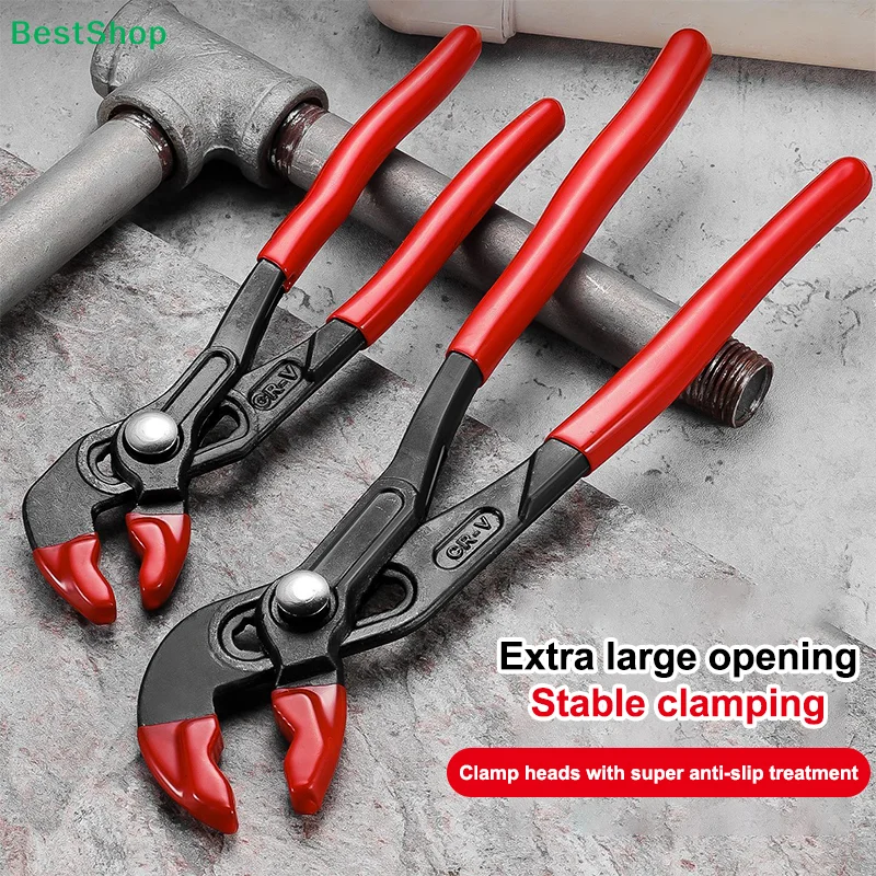 〔R〕CR-V Water Pump Pliers Extra Large Opening Anti-Slip Clamping Wrenches for Plumbing & Pipe Repair
〔R〕CR-V Water Pump Pliers Extra Large Opening Anti-Slip Clamping Wrenches for Plumbing & Pipe Repair