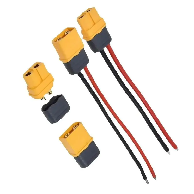 Amass XT60H Male Female Connector Plug With 12 AWG 30A Silicon Wire XT60H-F/M for RC Lipo Battery FPV Drone CAR MOTO
Amass XT60H Male Female Connector Plug With 12 AWG 30A Silicon Wire XT60H-F/M for RC Lipo Battery FPV Drone CAR MOTO