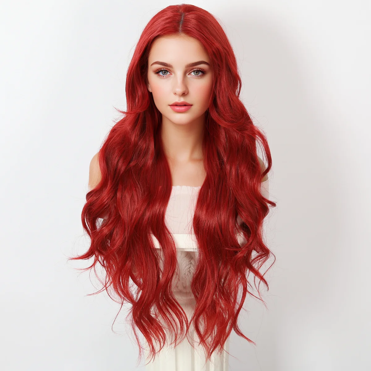 Long Hair Lace Red Large Wavy Curly Hair Role-Playing Wave Shaped Natural Wig For Women's Daily Fiber Wig
Long Hair Lace Red Large Wavy Curly Hair Role-Playing Wave Shaped Natural Wig For Women's Daily Fiber Wig